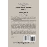 Colonial Families of the Eastern Shore of Maryland, Volume 12 back cover