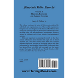 Maryland Bible Records, Volume 5: Harford, Baltimore and Carroll Counties back cover