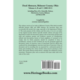 Deed Abstracts, Belmont County, Ohio: Volumes A, B, C (1800-1811) back cover