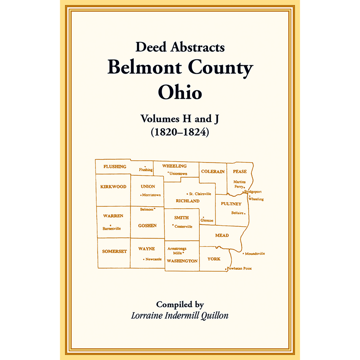 Deed Abstracts, Belmont County, Ohio, Volumes H and J (1820-1824)