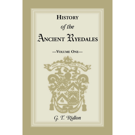 History of the Ancient Ryedales, Volume 1