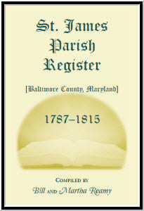 St. James Parish [Baltimore County, Maryland] Registers, 1787-1815