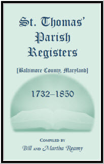 St. Thomas' Parish Registers, Baltimore County, Maryland, 1732-1850