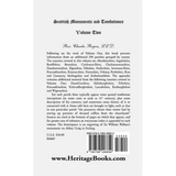 Scottish Monuments and Tombstones, Volume 2 back cover