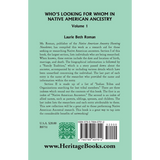 Who's Looking for Whom in Native American Ancestry, Volume 1 back cover