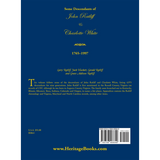 Some Descendants of John Ratliff and Charlotte White 1765-1997 back cover