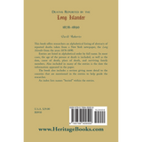 Deaths Reported by the Long Islander 1878-1890 back cover