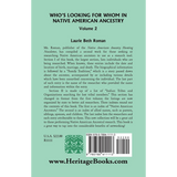 Who's Looking for Whom in Native American Ancestry, Volume 2 back cover