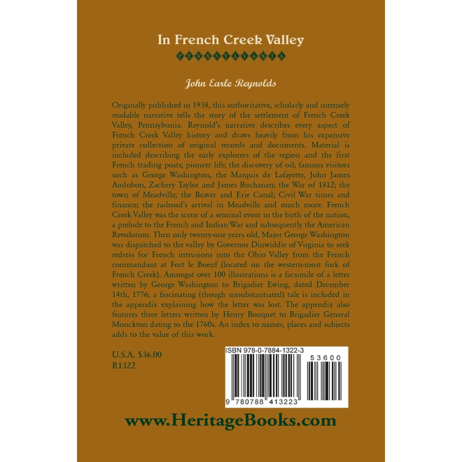 back cover of In French Creek Valley, [Pennsylvania]