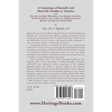 A Genealogy of Runnells and Reynolds Families in America back cover