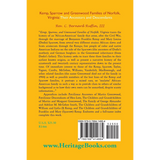 Kemp, Sparrow and Greenwood Families of Norfolk, Virginia: Their Ancestors and Descendants back cover