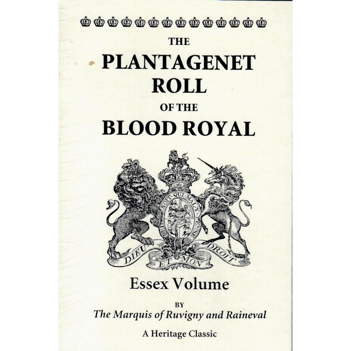 The Plantagenet Roll of the Blood Royal: Essex Volume