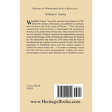History of Woodford County, Kentucky back cover