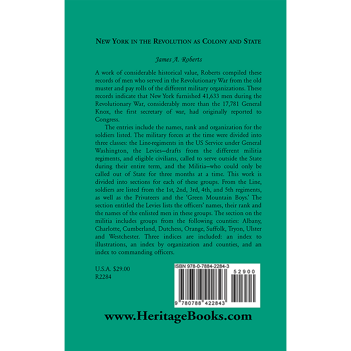 New York in the Revolution as Colony and State back cover