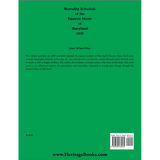 Mortality Schedule of the Eastern Shore of Maryland 1870 back cover