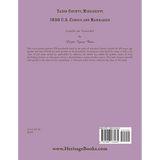 Yazoo County, Mississippi, 1850 Census and Marriages back cover