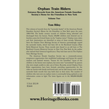 Orphan Train Riders: Entrance Records from the American Female Guardian Society's Home for the Friendless in New York, Volume 2 back cover