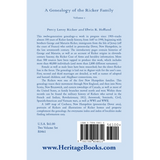 A Genealogy of the Ricker Family volume 1 back cover