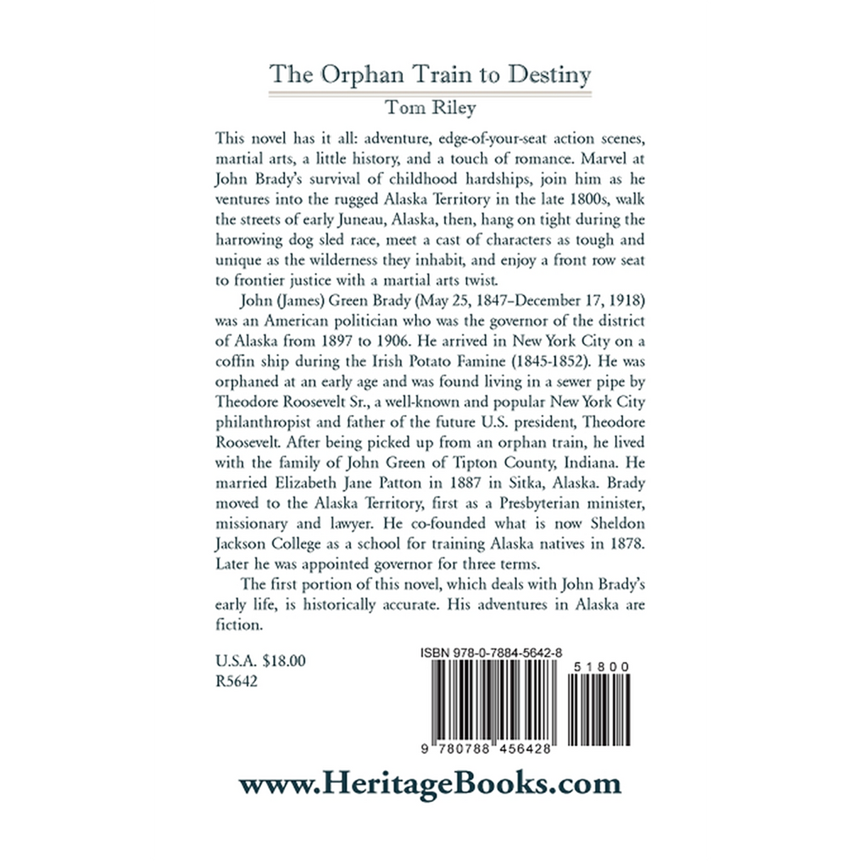 The Orphan Train to Destiny back cover