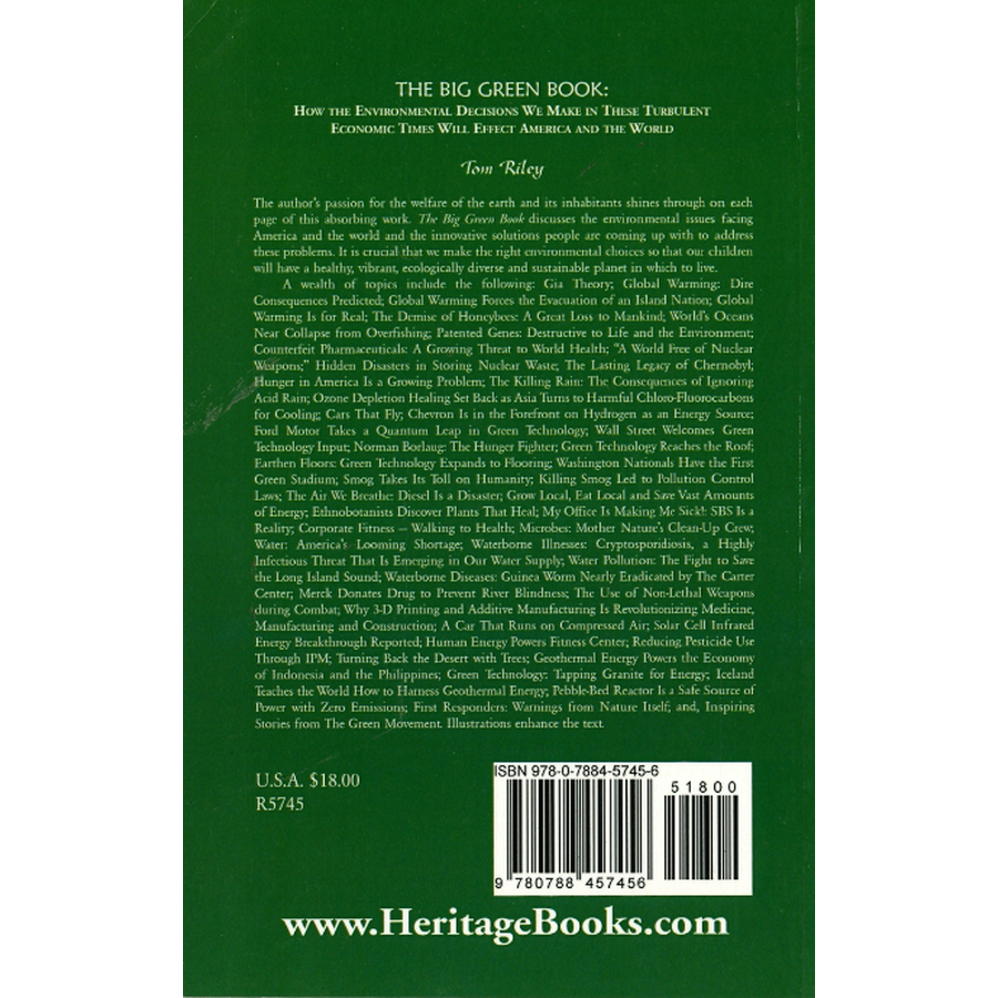 The Big Green Book back cover