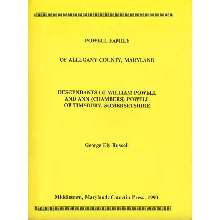 Powell Family of Allegany County, Maryland