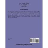 Essex County, Virginia Deed and Will Abstracts 1692-1693 back cover