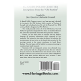 St Joseph [South Bend, Indiana] Polish Cemetery, Inscriptions from the "Old Section" back cover