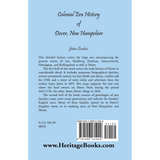 Colonial Era History of Dover, New Hampshire back cover