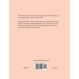 Orange County, Virginia Deed Book Abstracts, 1786-1791 back cover