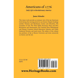 Americans of 1776: Daily Life in Revolutionary America back cover