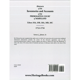 Abstracts of the Inventories and Accounts of the Prerogative Court of Maryland, 1712-1716, Libers 35A, 35B, 36A, 36B, 36C back cover