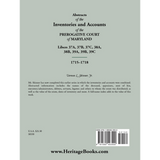Abstracts of the Inventories and Accounts of the Prerogative Court of Maryland, 1715-1718, Libers 37A, 37B, 37C, 38A, 38B, 39A, 39B, 39C back cover