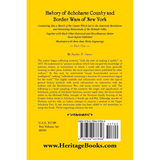 History of Schoharie County and Border Wars of New York, Volume 1 back cover