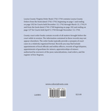 Louisa County, Virginia Order Book Abstracts 1742-1744 back cover