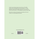 Caroline County, Virginia Appeals and Land Causes 1795-1800 back cover
