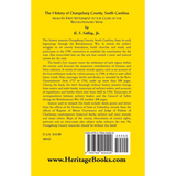 The History of Orangeburg County, South Carolina, From its First Settlement to the Close of the Revolutionary War back cover