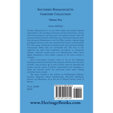 Southern Massachusetts Cemetery Collection: Volume 2 back cover