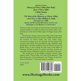Abstracts from "History of Cherry Valley [New York] from 1740 to 1898" by John Sawyer and "The Story of the Massacre at Cherry Valley" back cover
