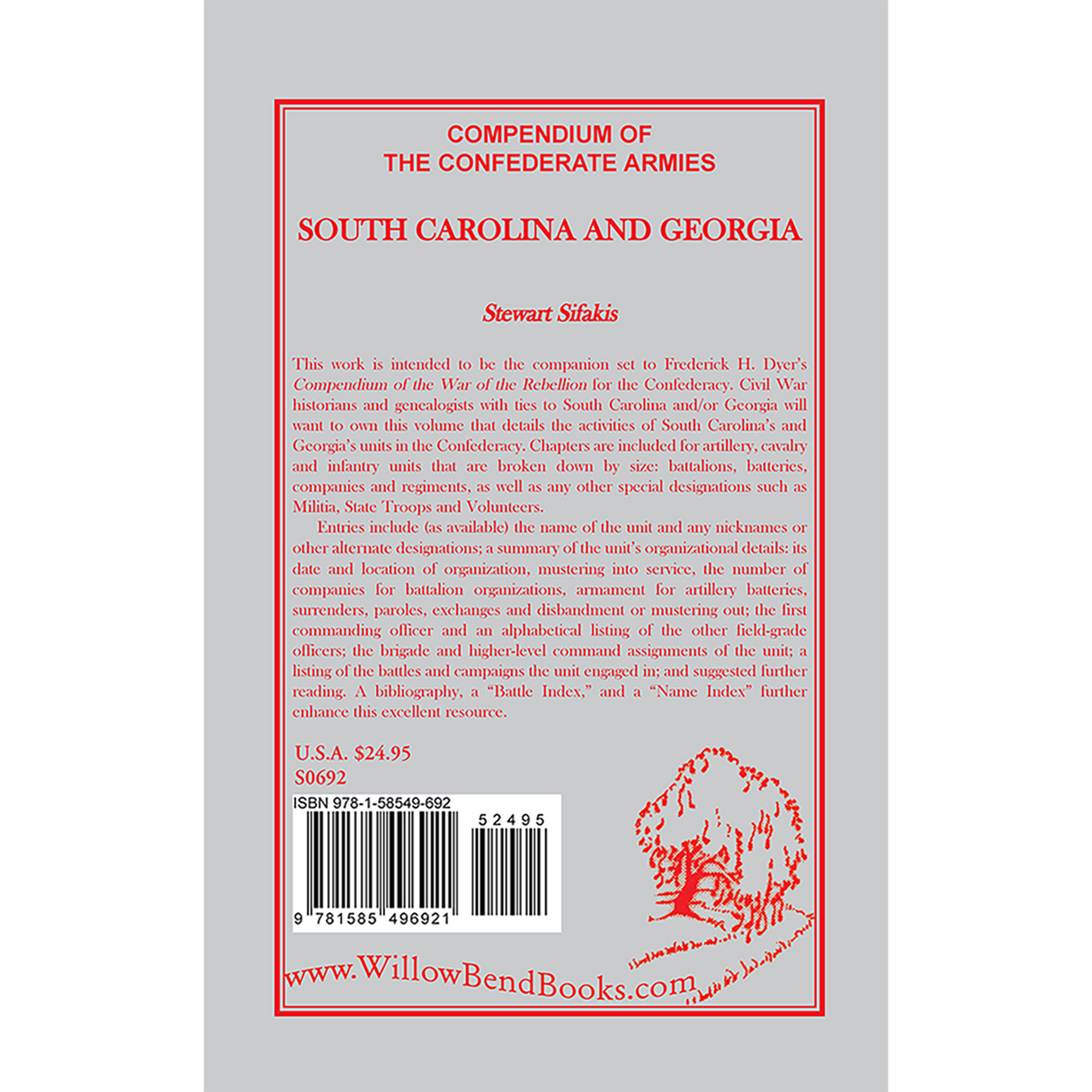 Compendium of the Confederate Armies: South Carolina and Georgia back cover