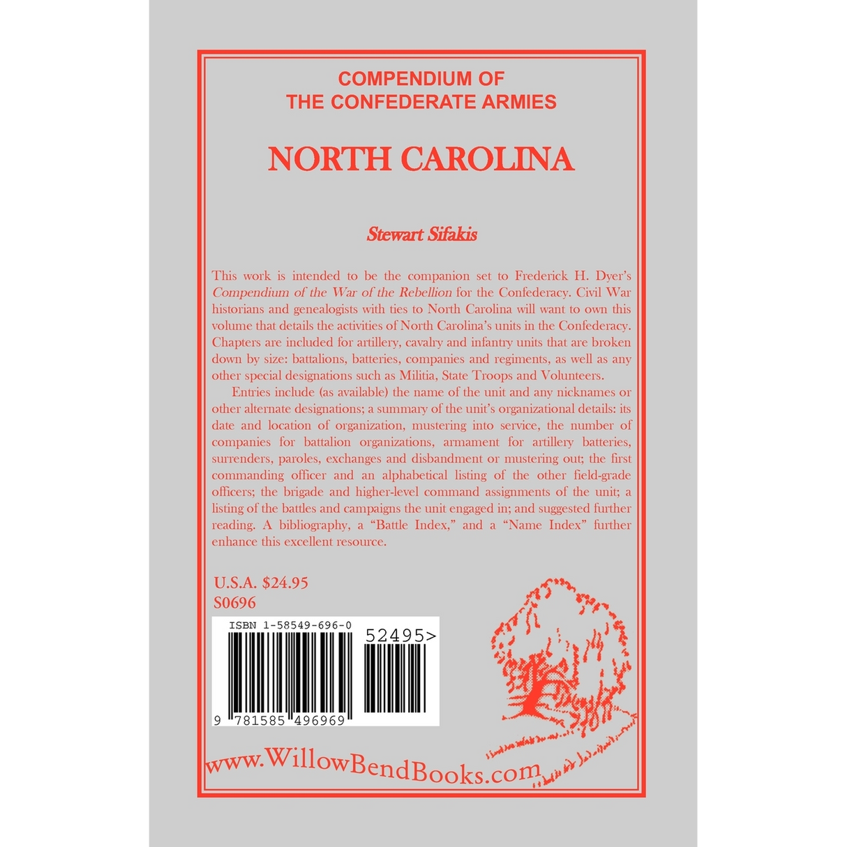 Compendium of the Confederate Armies: North Carolina back cover