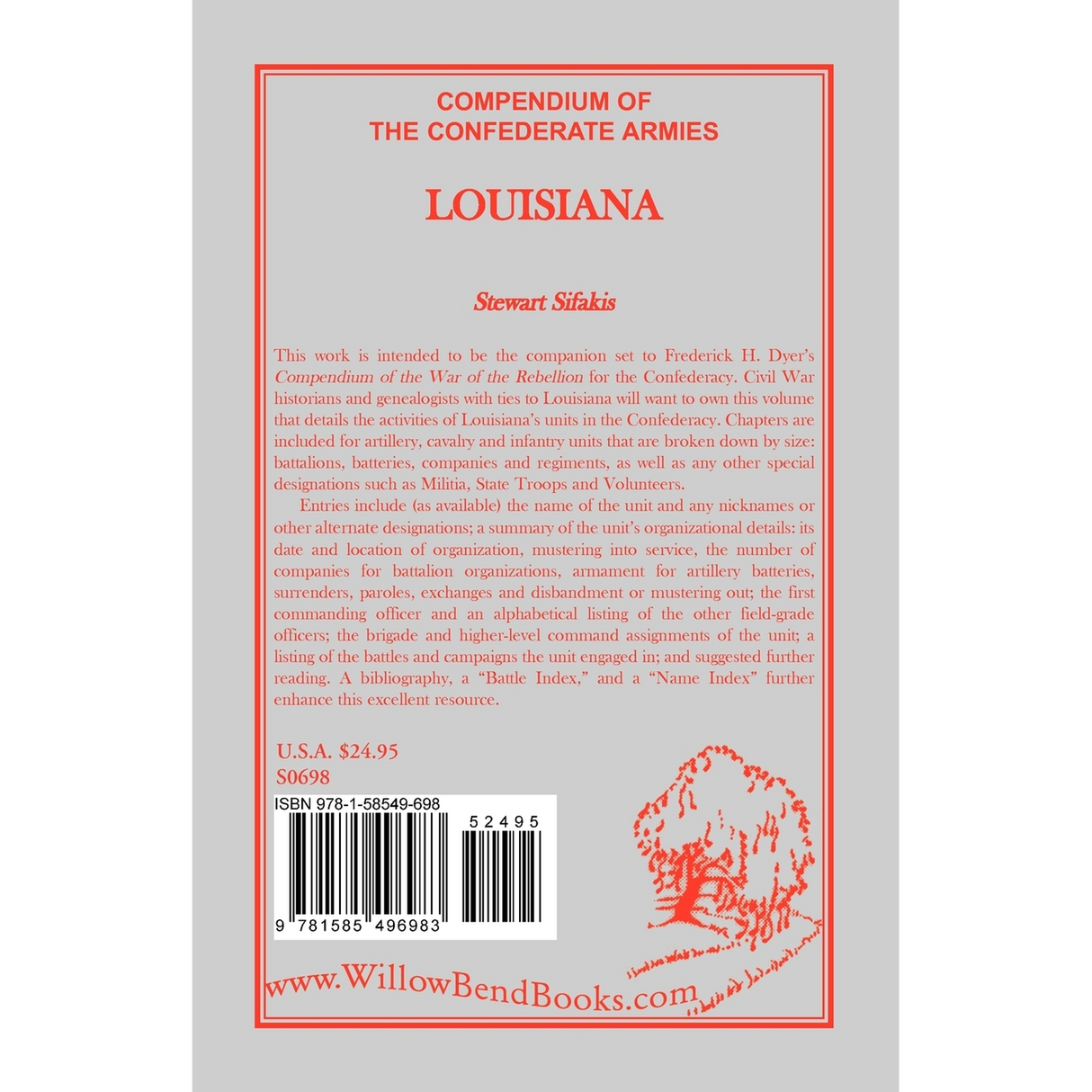 Compendium of the Confederate Armies: Louisiana back cover