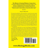 The History of Ancient Windsor, Connecticut, Including East Windsor, South Windsor, and Ellington Volume 2 back cover