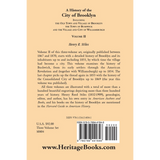 A History of the City of Brooklyn [New York] volume 2 back cover