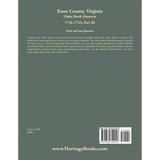 Essex County, Virginia Order Book Abstracts, 1716-1723, Part III back cover