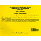 Superior Court of Law and Equity, Mero District of Tennessee, 1806-1809, Middle Tennessee back cover