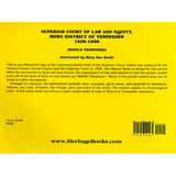 Superior Court of Law and Equity, Mero District of Tennessee, 1806-1809, Middle Tennessee back cover