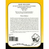 Basil Williams of South Wales, and Seneca Hundred, Montgomery County, Maryland by 1748 back cover
