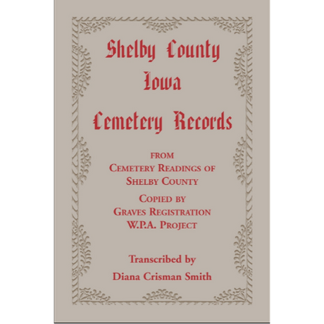 Shelby County, Iowa, Cemetery Records