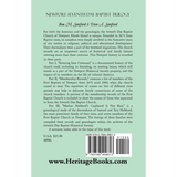 Newport Seventh Day Baptist Trilogy back cover
