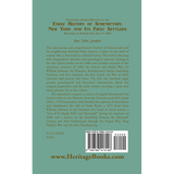 Early History of Schenectedy, New York and Its First Settlers back cover